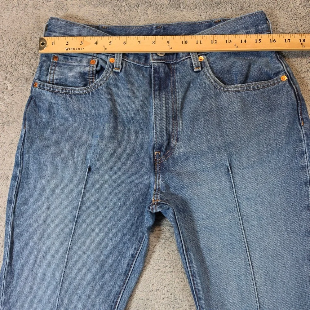 Levis 517 Bootcut Premium Jeans Men 33x30 Blue Front Crease Big E Cowboy Western